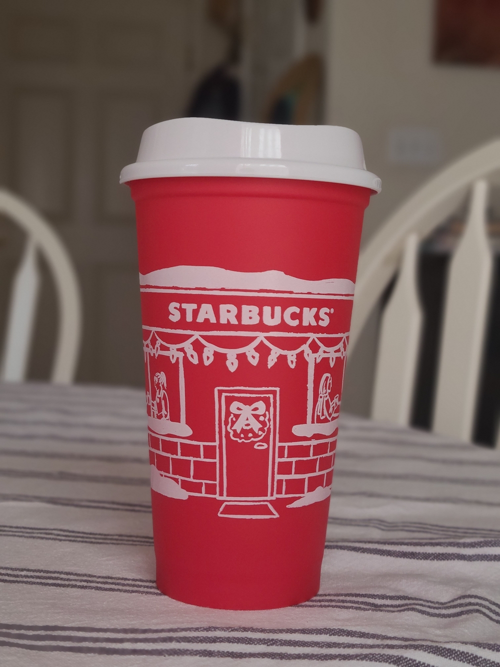 NEW Starbucks 2025 Red Cup Day Holiday Christmas Xmas Reusable Cup 16oz